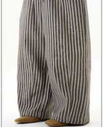 Striped Wide-Leg Pants