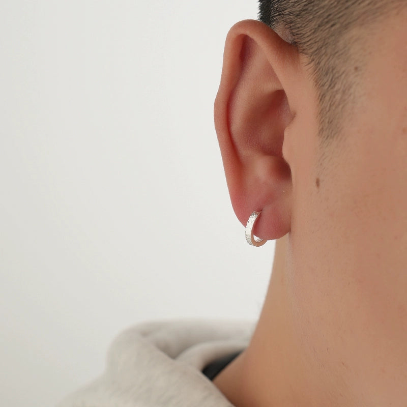 S925 Sterling Silver Hoop Stud Earrings