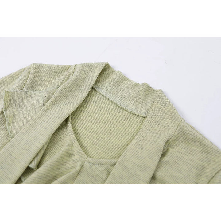 Ruffled Knit Turtleneck Sweater