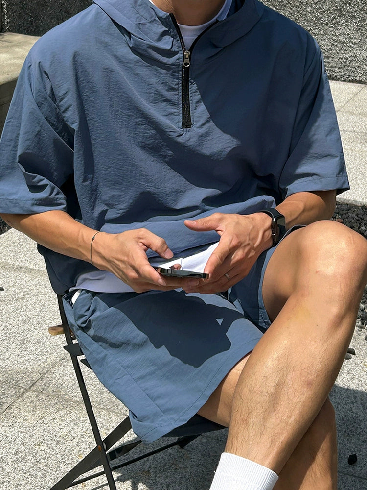 Quick-Dry Hooded T-Shirt and Pants