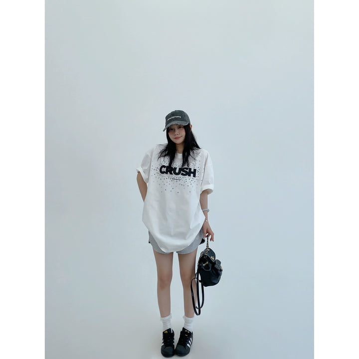 Cotton Gemstone Graphic Short Sleeve T-Shirt