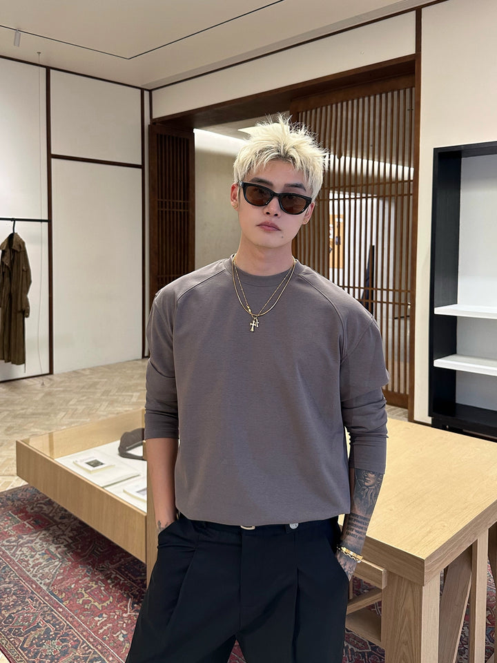 Structured Shoulder Bottoming Shirt