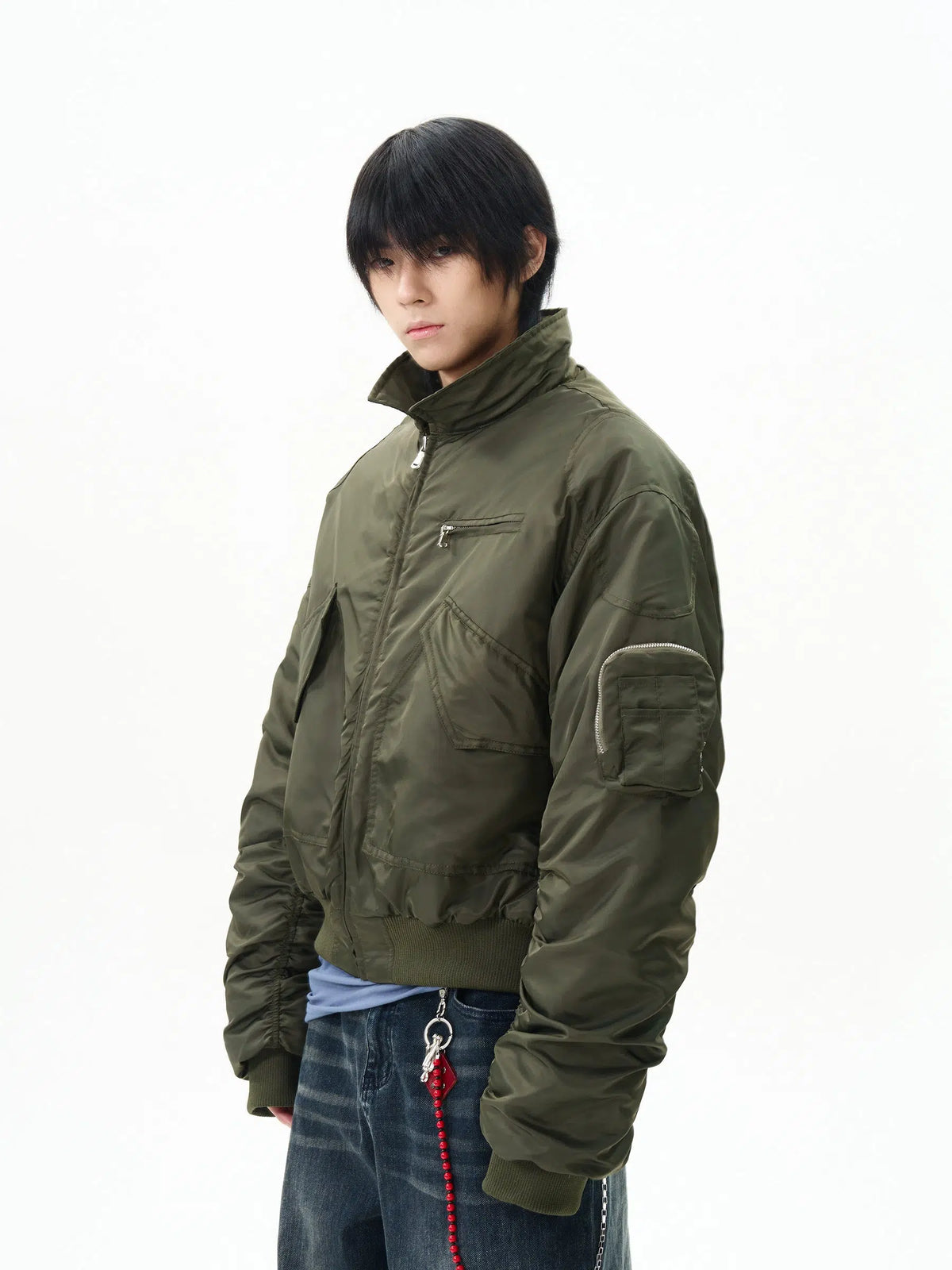Green Insulated Pilot Jacket