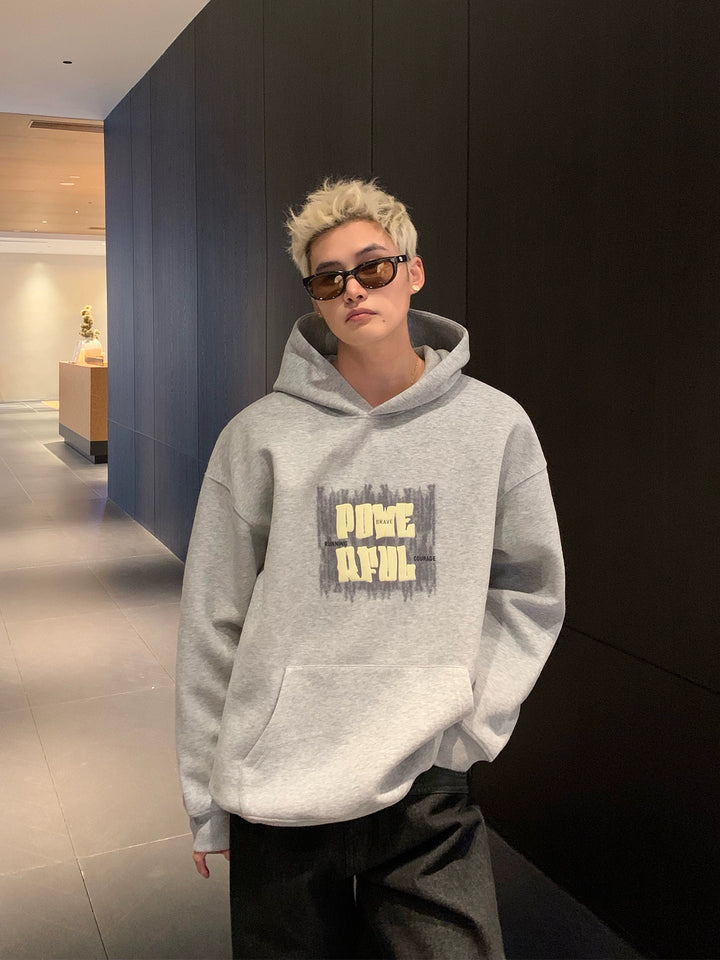Foam Print Hooded Sweatshirt