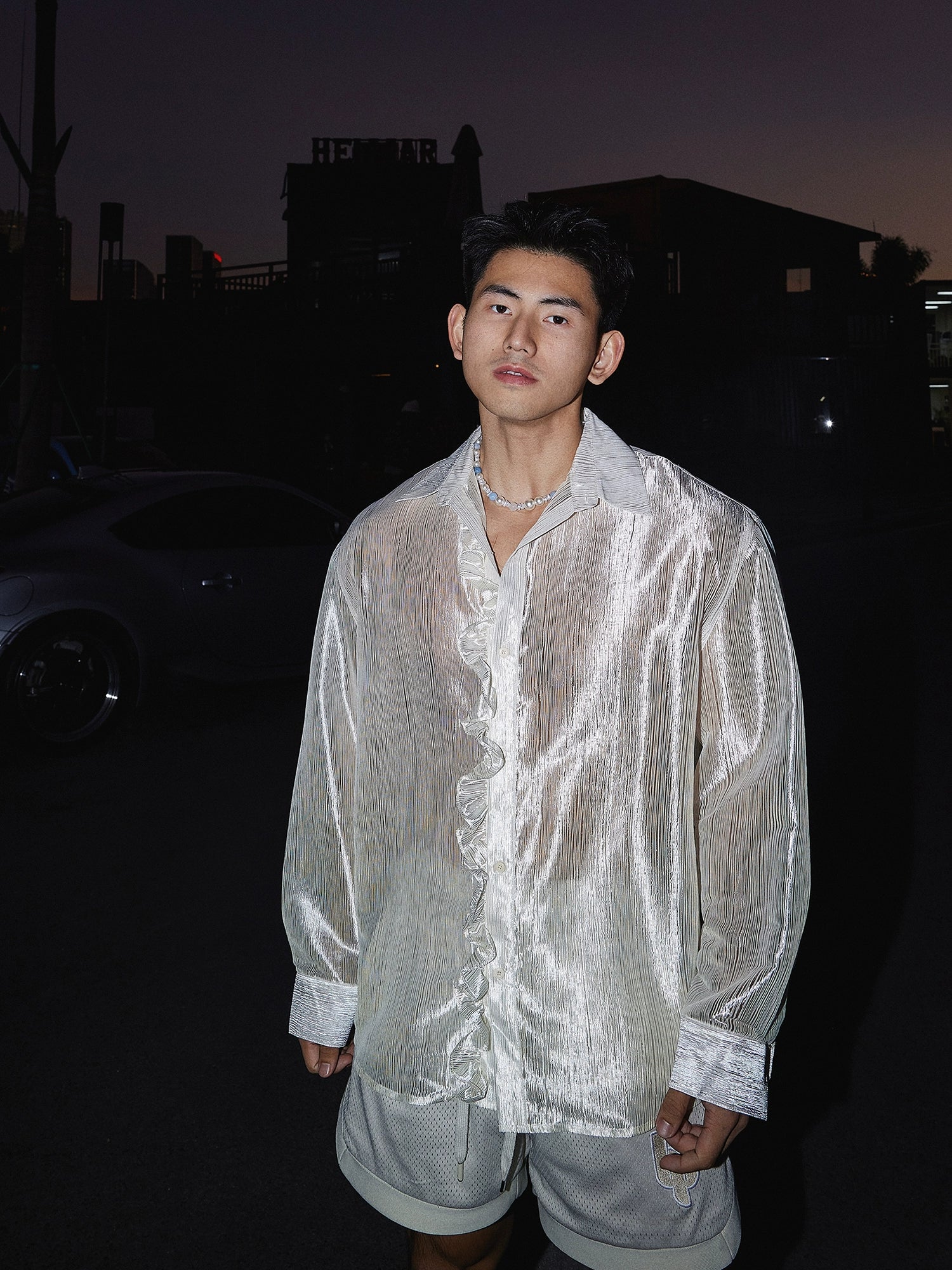 Silk Ruffle French Court Style Shirt