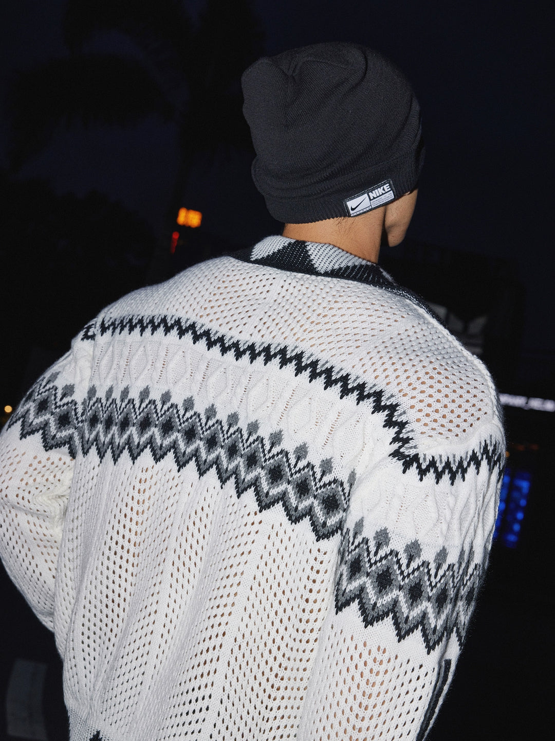Knitted Hollow Cardigan Sweater