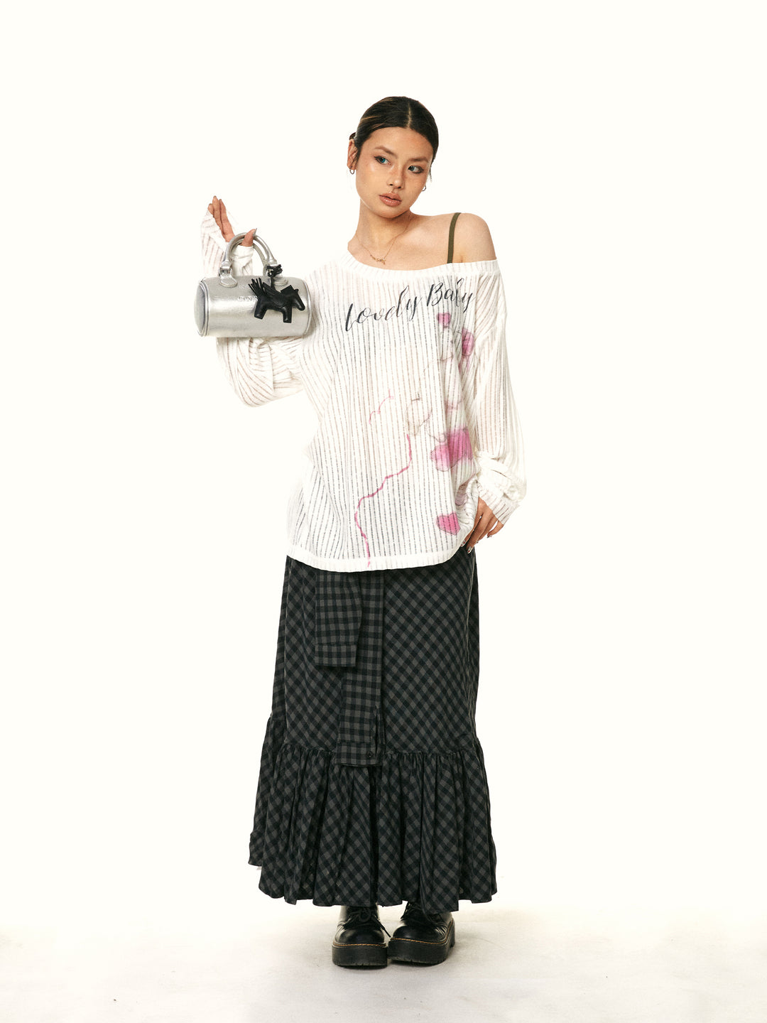 Off-Shoulder Casual Long-Sleeve Top