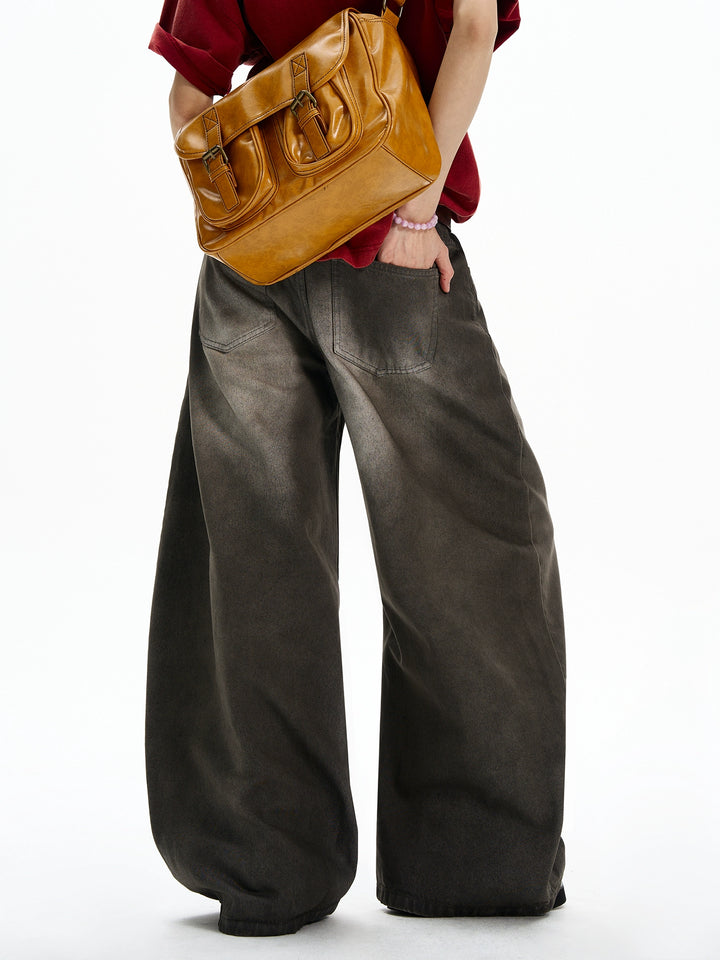 Baggy Distressed Wide Leg Pants