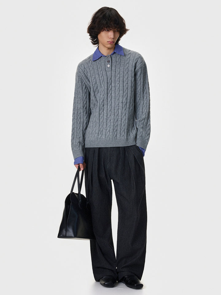 Plaid Patchwork Faux Sweater