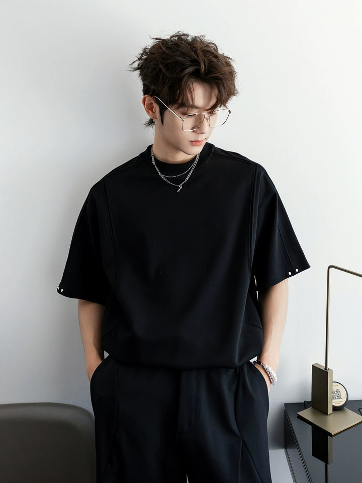 Round Neck Short Sleeve Casual T-shirt