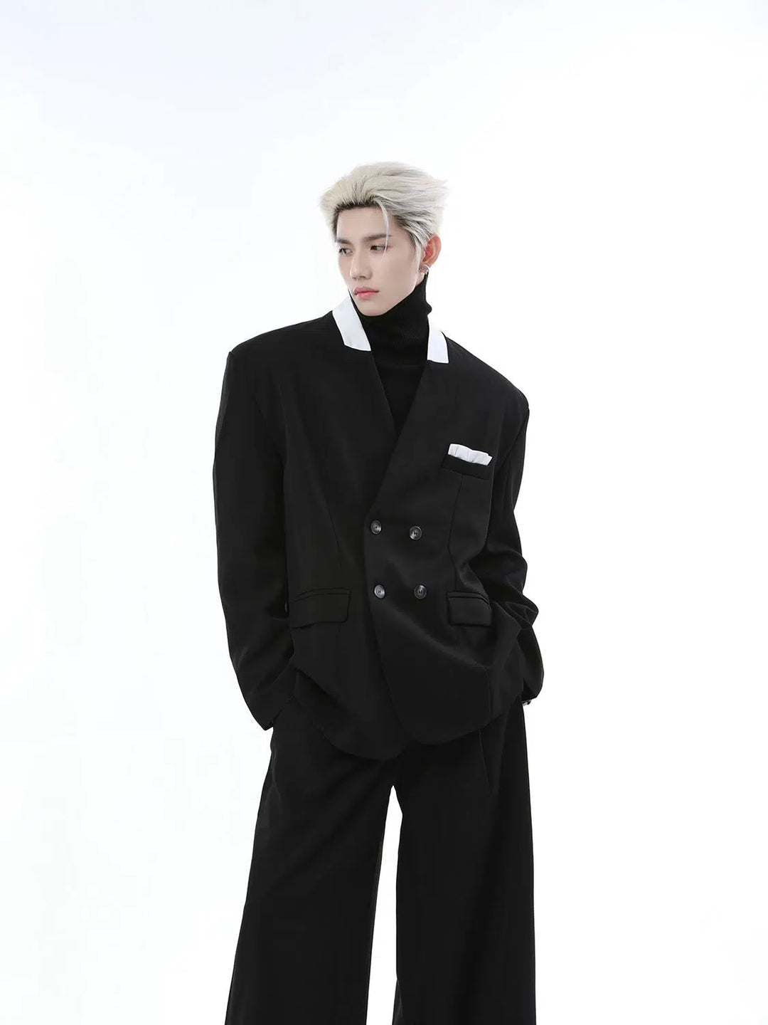 Loose Fit Double-Breasted Suit