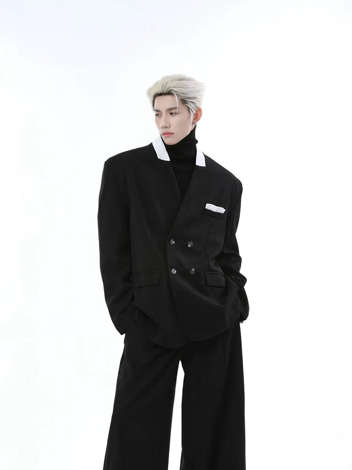 Loose Fit Double-Breasted Suit