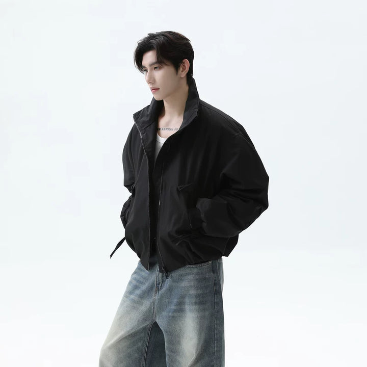 White Duck Down Stand Collar Jacket