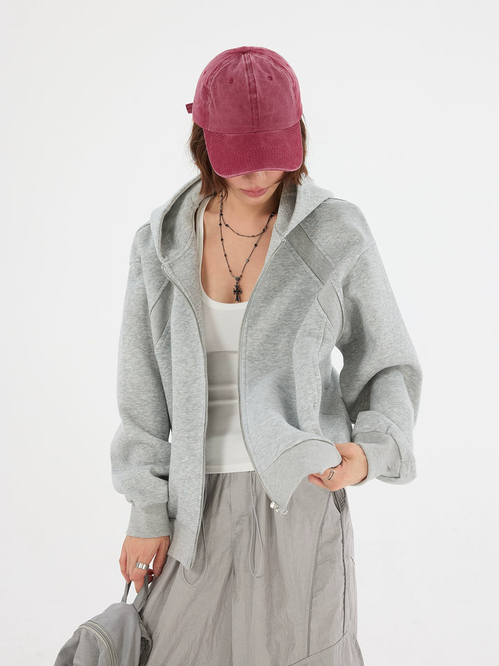 Sweat à capuche droit à épaules droites Air Layer 
