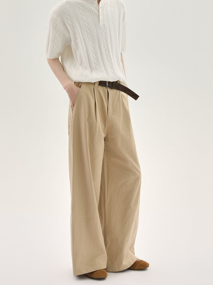 Wide-Leg Loose Fit Casual Pants