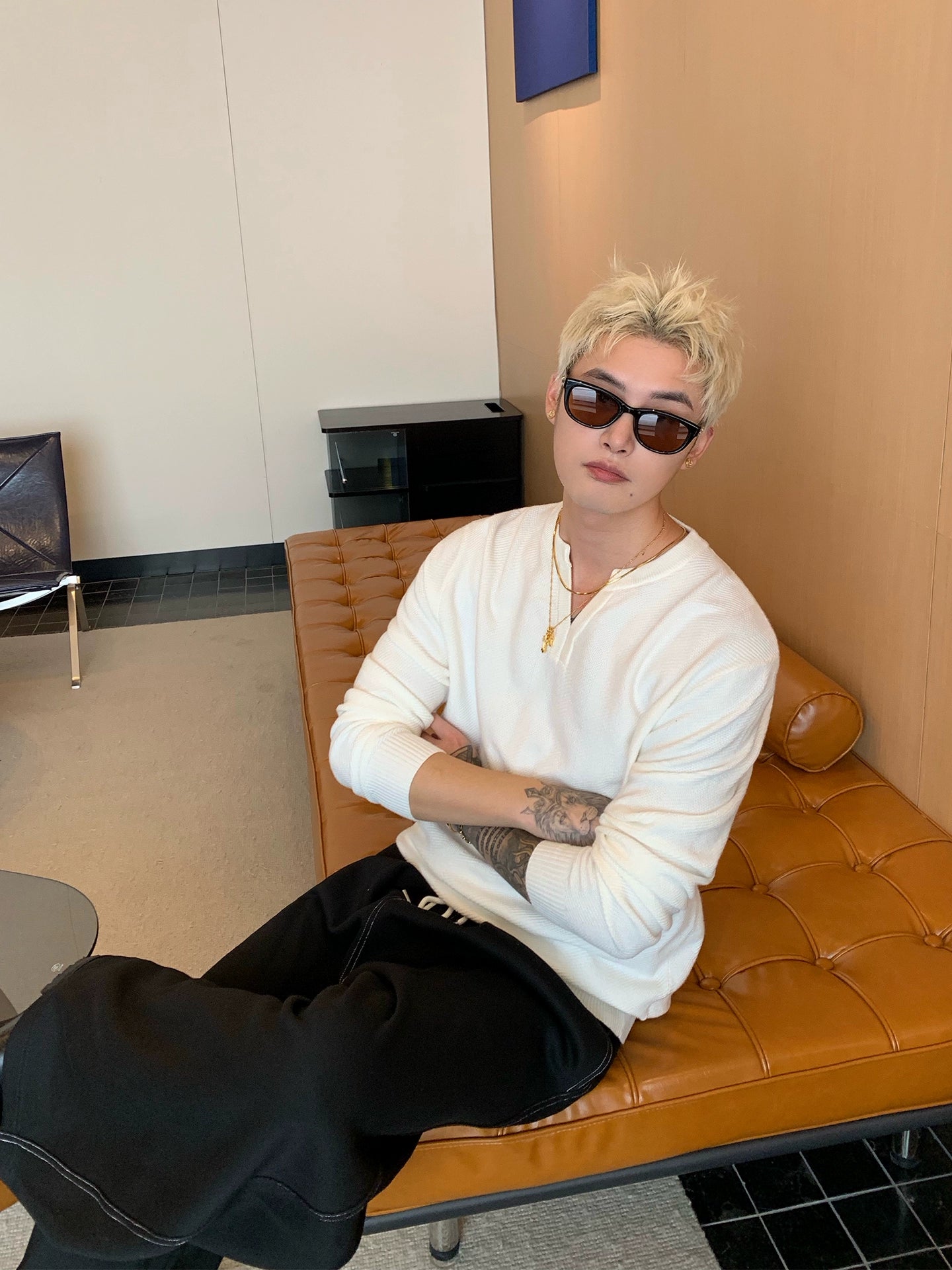 Henley Yaka Uzun Kollu Kazak 