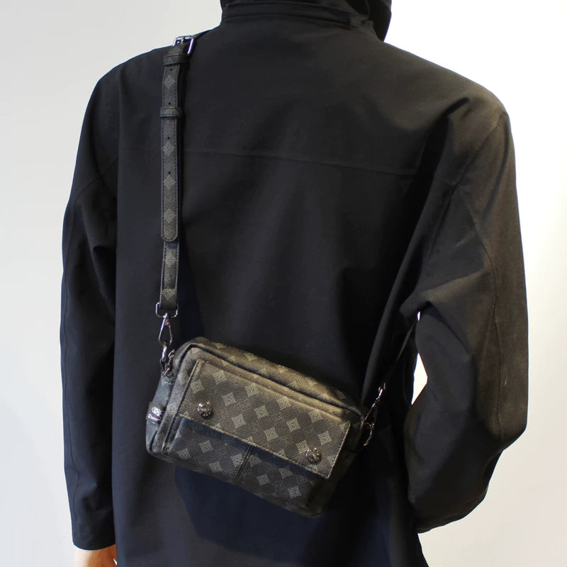 Pattern Leather Crossbody Shoulder Bag