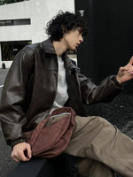 Retro Suede Crossbody Bag