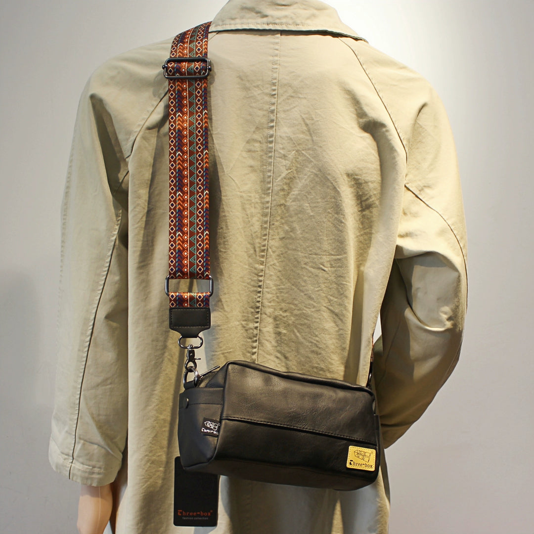 Schouder Messenger Bag met Patroonriem 