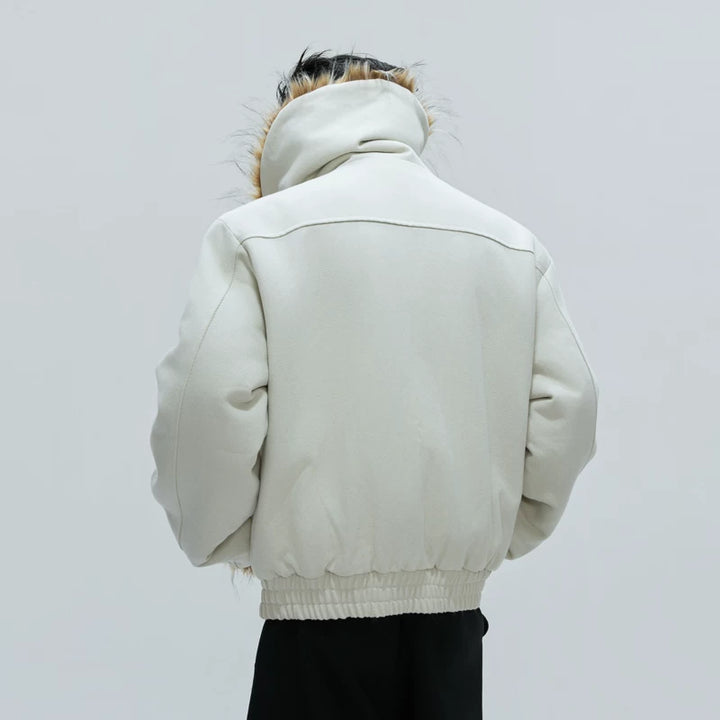 Fleece Lined Fur Collar Jacket