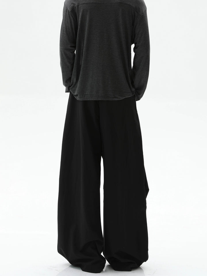 Loose Fit Wide Leg Pleated Pants