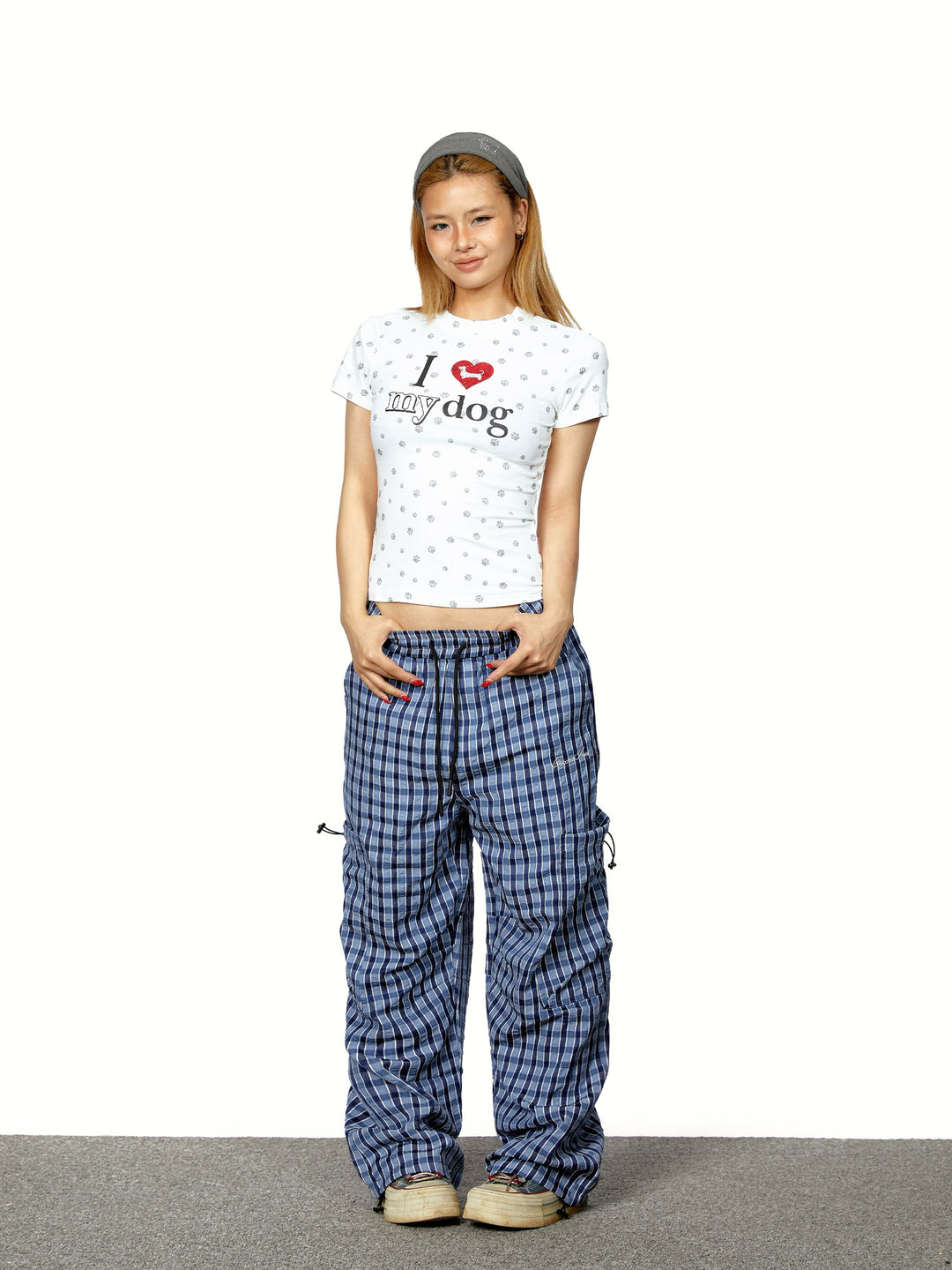 Love Dog Print Slim Fit T-shirt