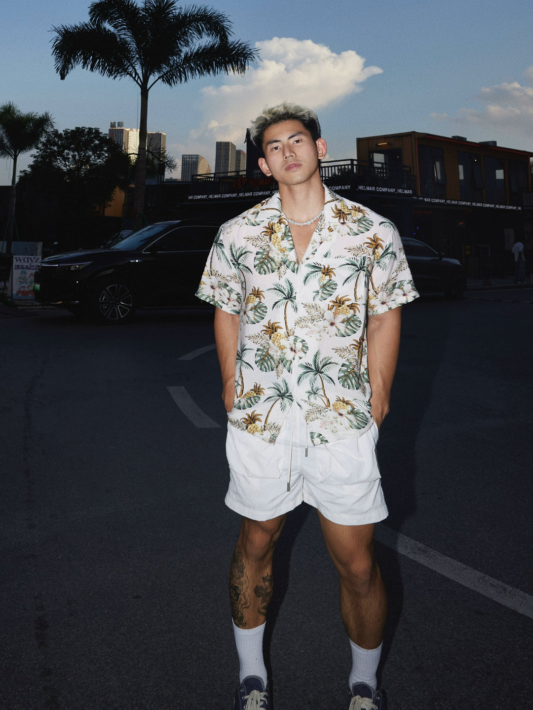Floral Print Short Sleeve Vacation Shirt