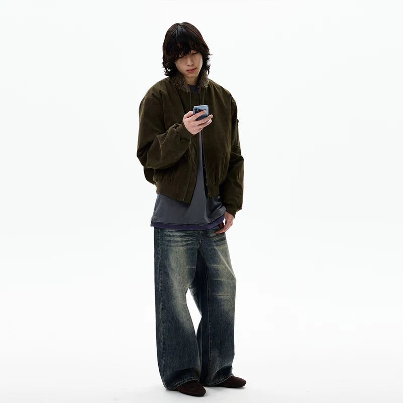 Retro Wide Leg Loose Fit Jeans