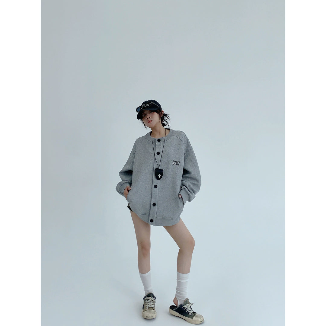 Loose Round Neck Jacket