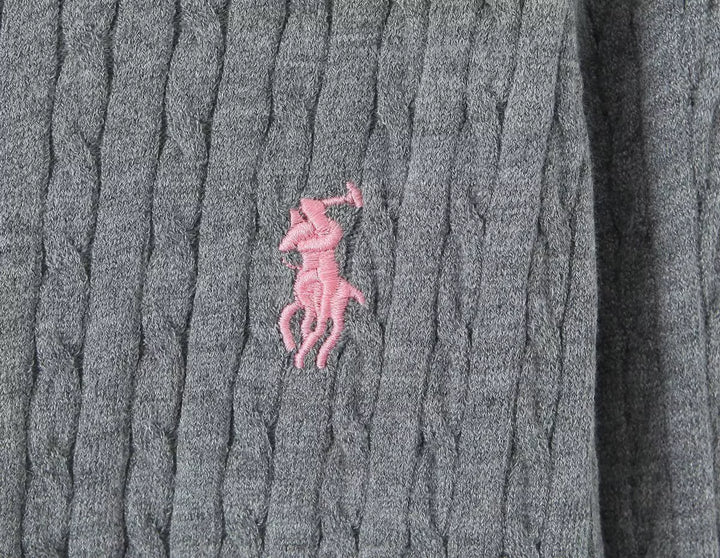 Lapel Cable Knit Cardigan