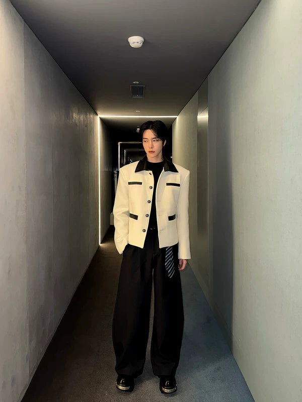 Quilted Lapel Short Jacket