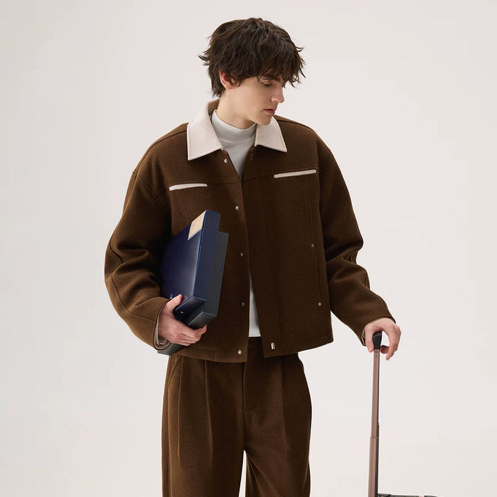 Wool Coat and Casual Pants (sold separately)