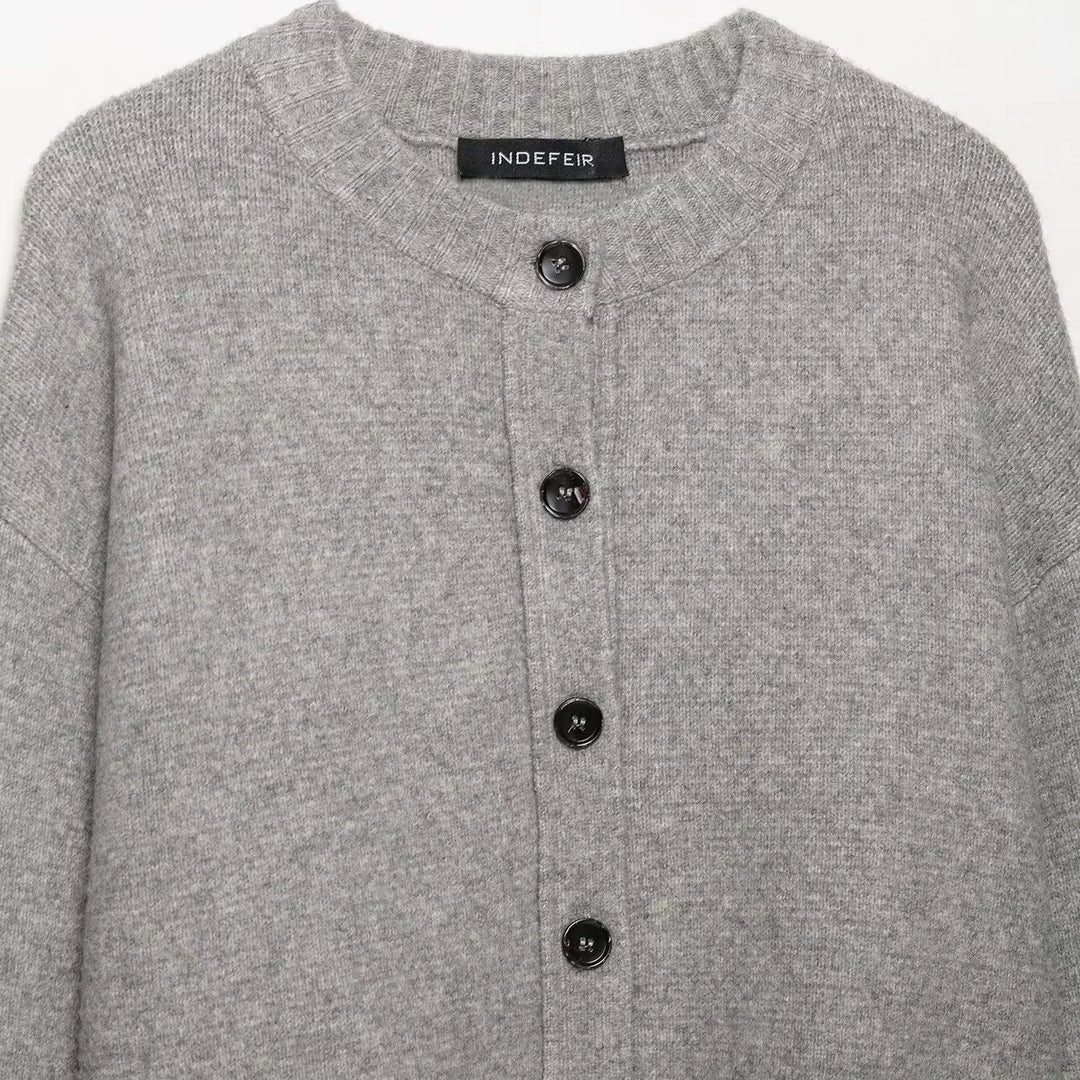Soft Knit Button-Up Cardigan