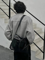 Retro Leather Crossbody Tote Bag