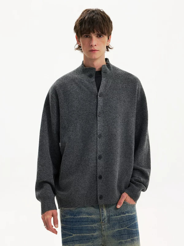 Cardigan in cashmere con bottoni sul davanti 