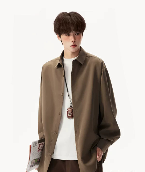 Long Sleeve Casual Button-Up Shirt