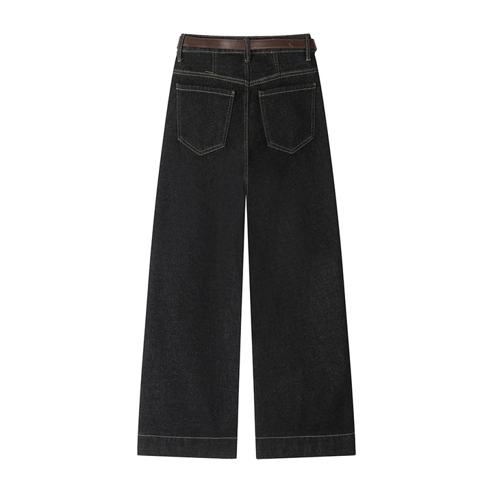 High Waist Loose Straight Leg Jeans