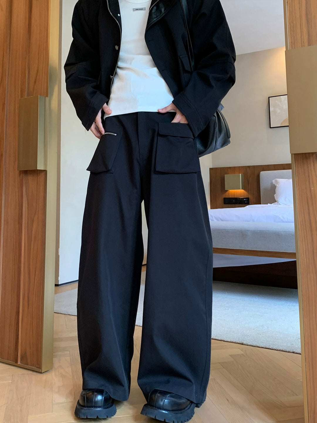 Oversize Wide-Leg Casual Pants
