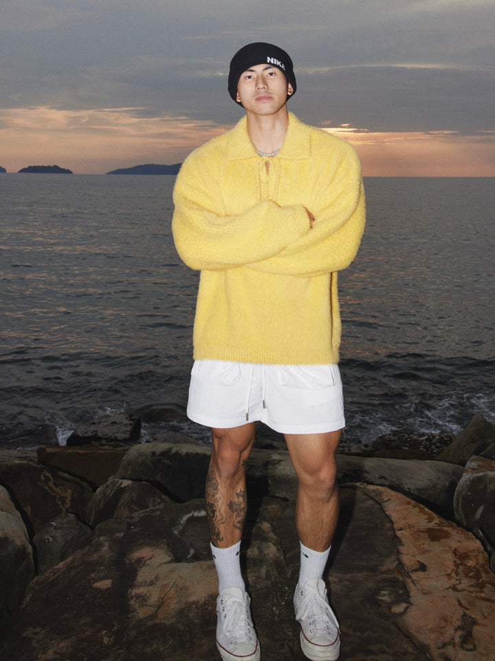 Retro Strick Bandage Pullover 