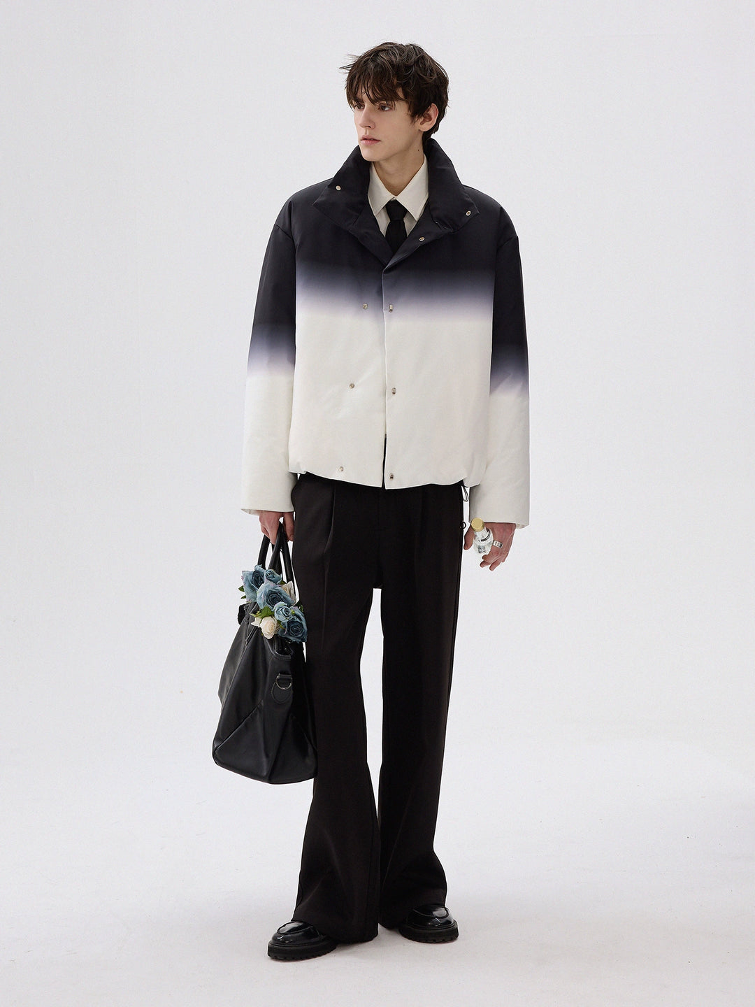 Gradient Stand Collar Insulated Jacket