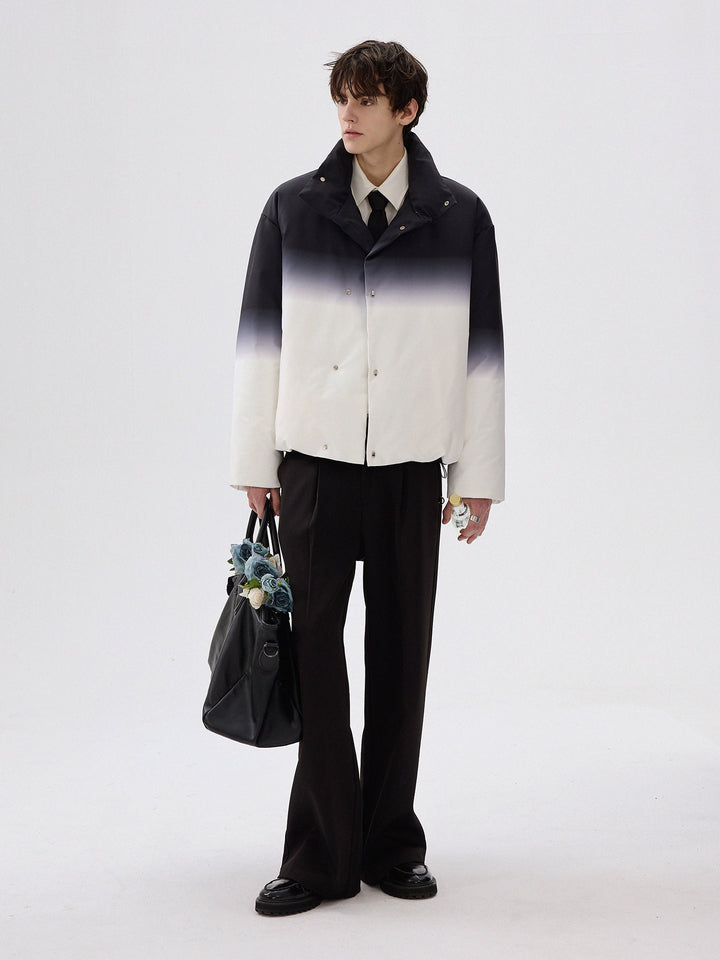 Gradient Stand Collar Insulated Jacket