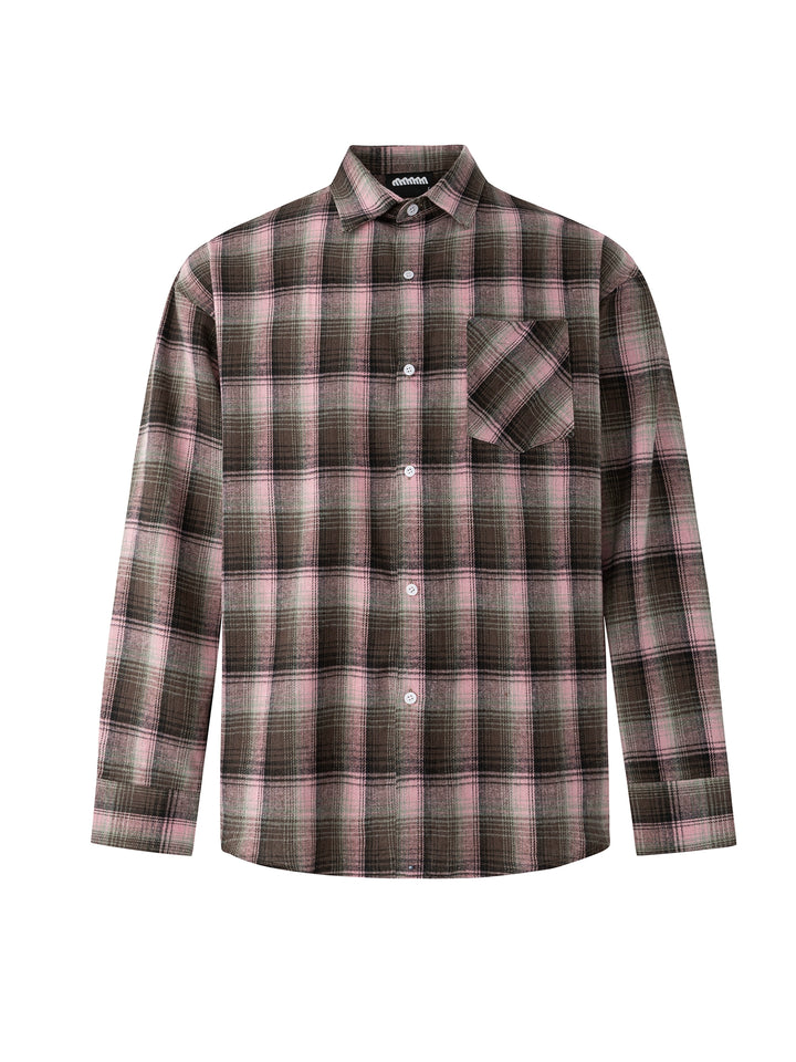 Plaid Loose Long-Sleeve Shirt
