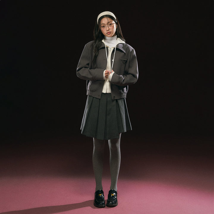 Retro Button-Up Short Jacket