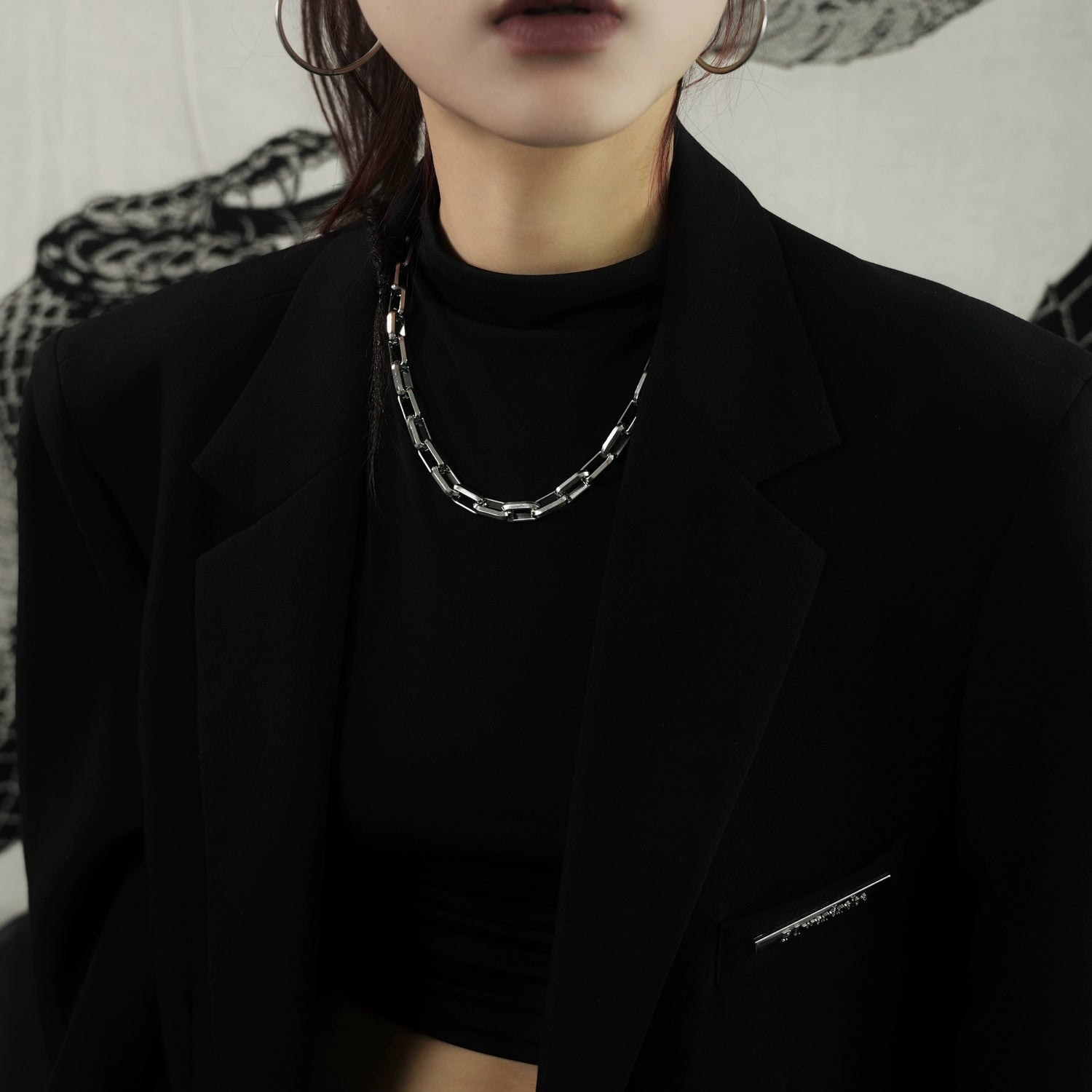 Chunky Metal Cuban Link Chain Necklace