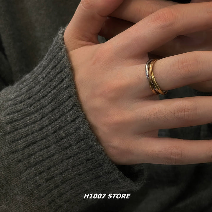 Titanium Steel Niche Design Ring
