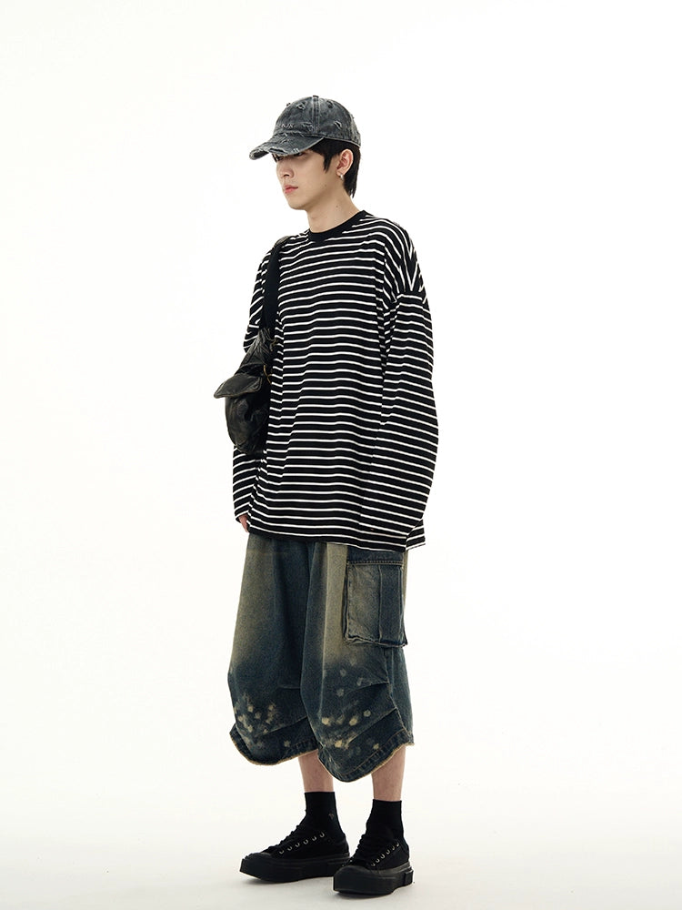 Striped Long Sleeve Pullover