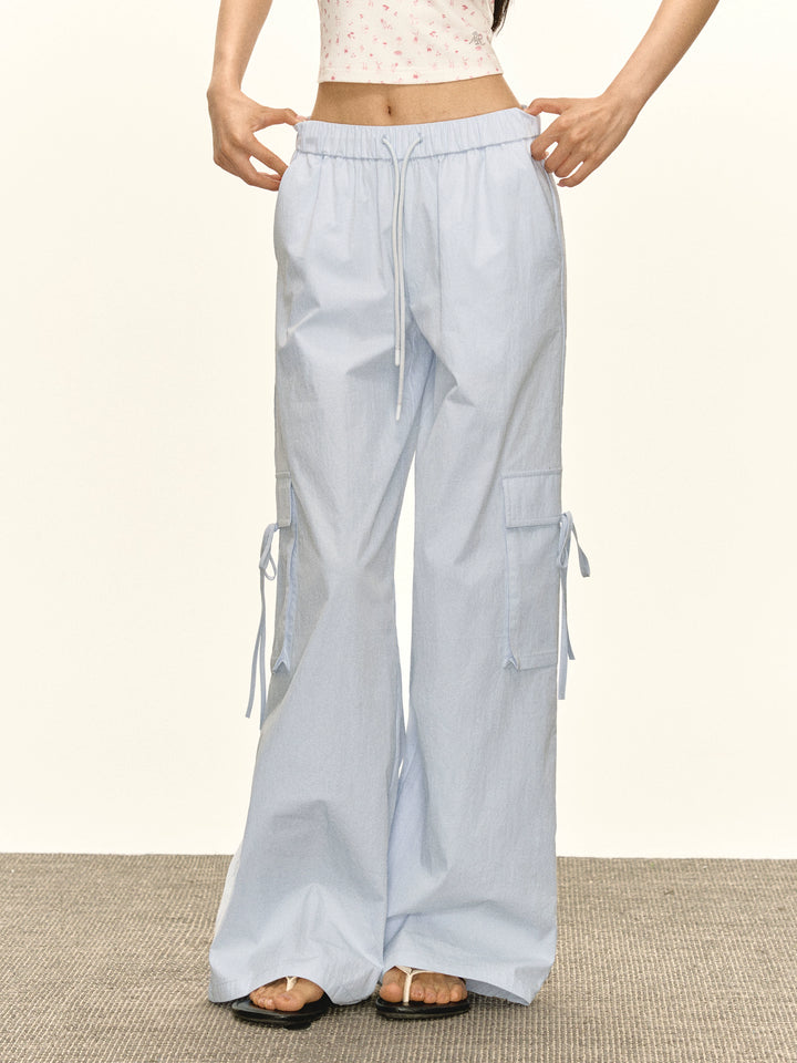 Retro Wide-Leg Cargo Workwear Pants