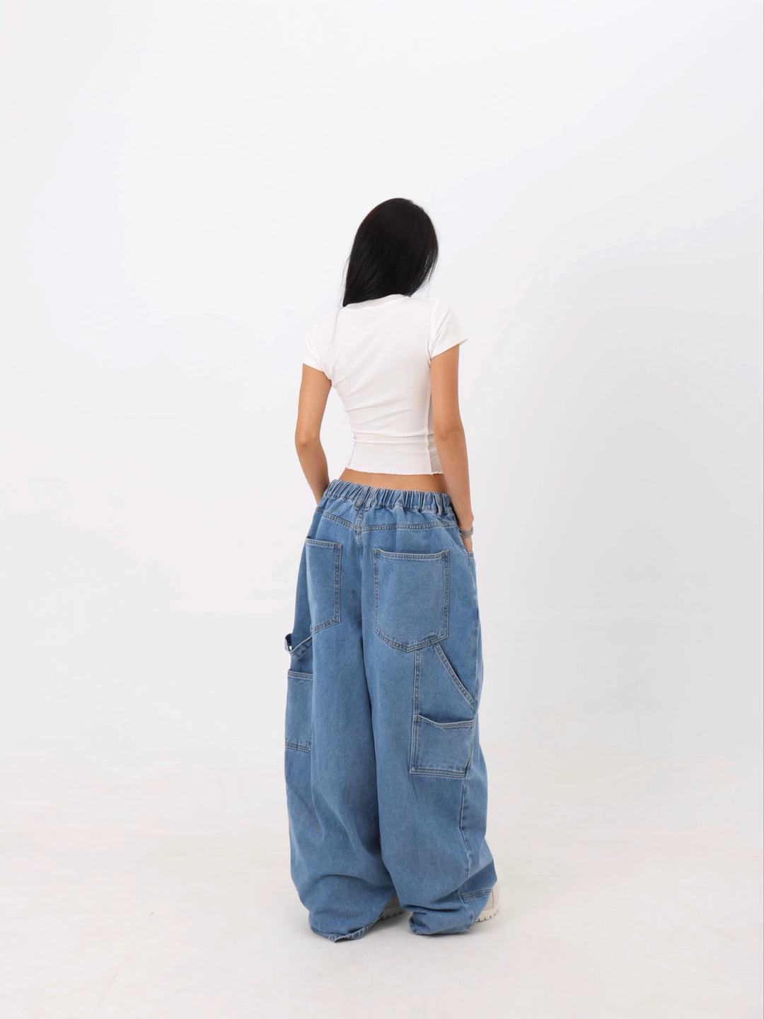 Street Wide Leg Loose Denim Pants