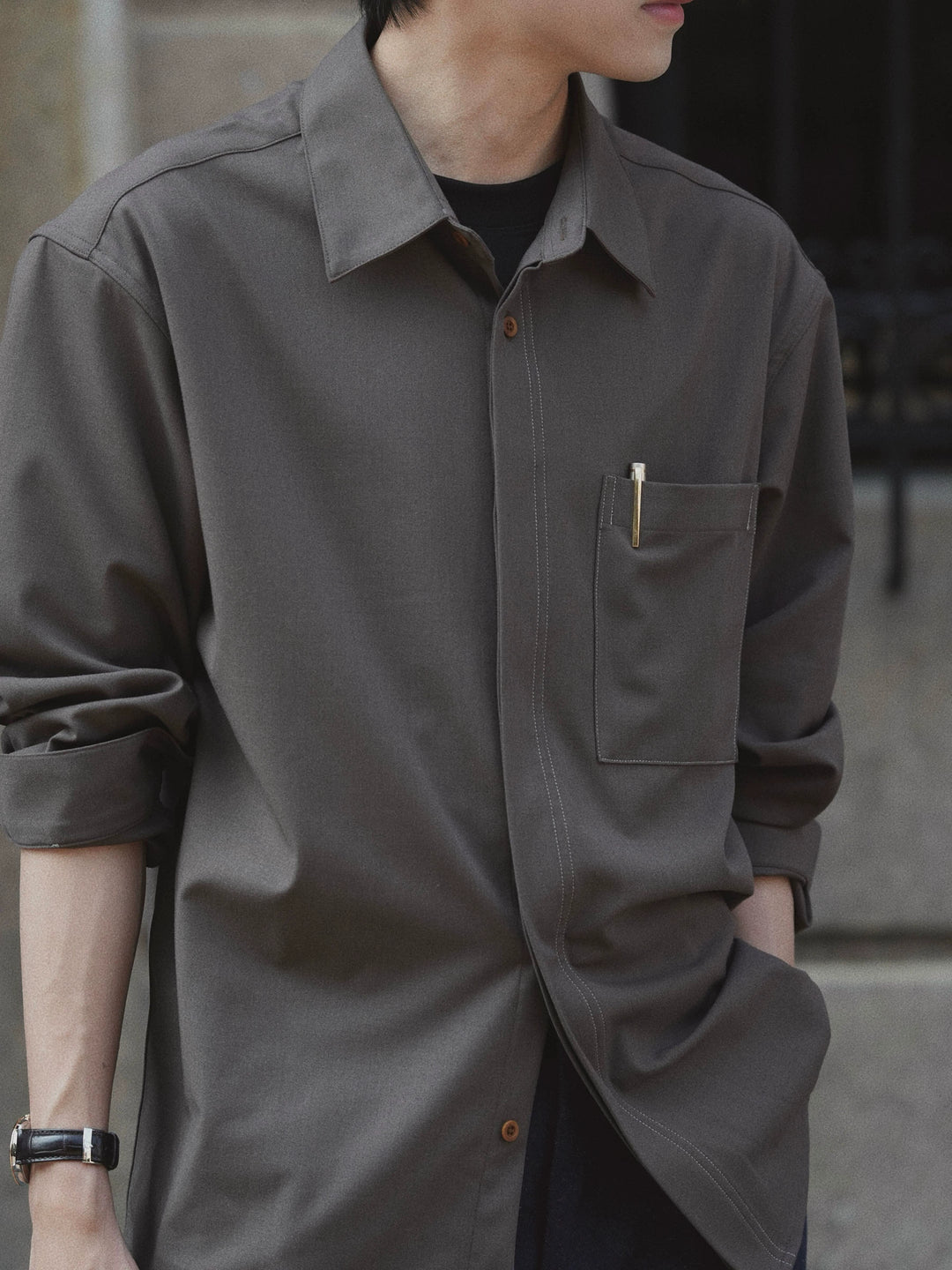 Casual Loose Long-Sleeve Shirt