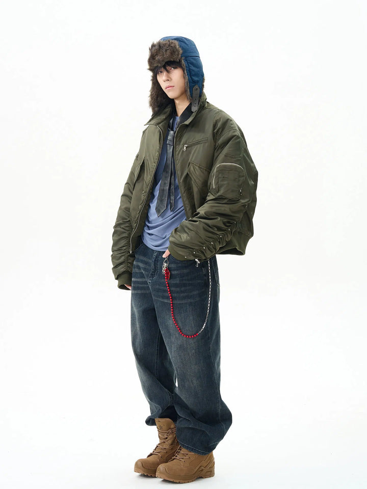 Green Insulated Pilot Jacket